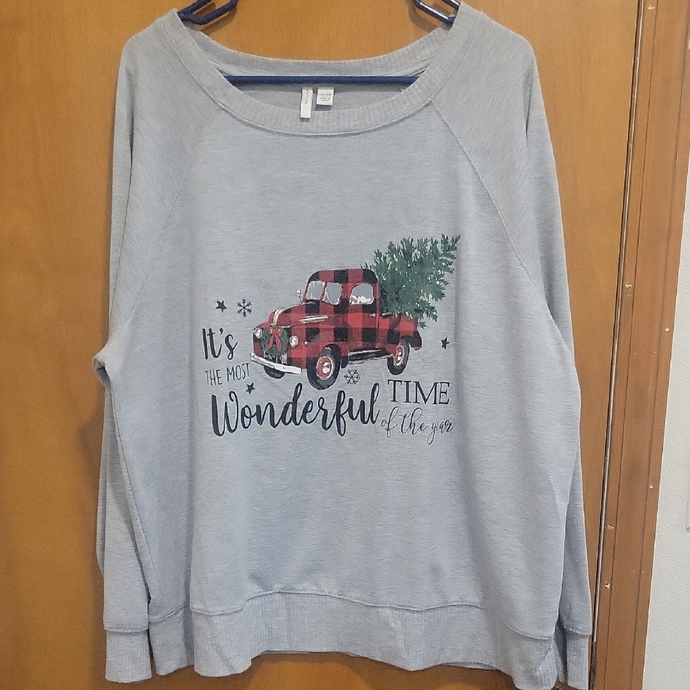 Gray Graphic Sweatshirt